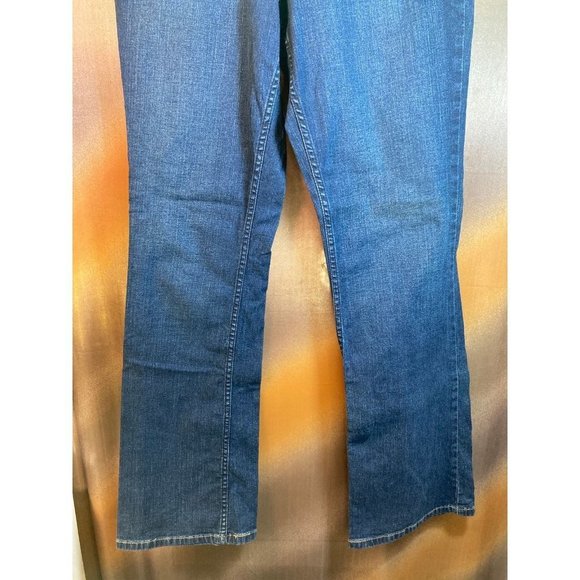 LEVI'S Signature Bootcut Leg Denim Jeans Mid Rise Regular Fit Blue Size 8 B3 - Picture 2 of 5